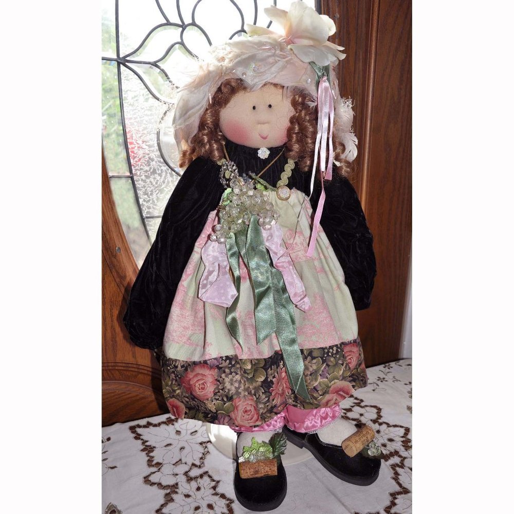 Little Souls Swanky Patricia Pinot Gretchen Wilson Whimsical Cloth Doll 24 Inch